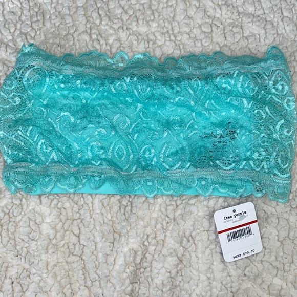 Free People Other - Strapless teal/ seafoam bandeau top FREE PEOPLE